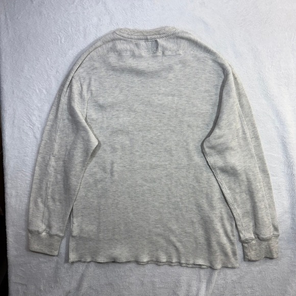 Grayers XXL Thermal Long Slv Shirt Waffle Knit Minimalist Cozy Neutral Utility - Picture 3 of 8
